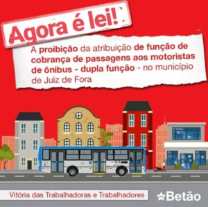 Read more about the article Lei proposta por Betão (PT), que proíbe motoristas exerçam a função de cobrador