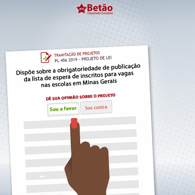 You are currently viewing Projeto de Lei do deputado Betão quer dar mais transparência à lista de espera para vagas de alunos da rede estadual