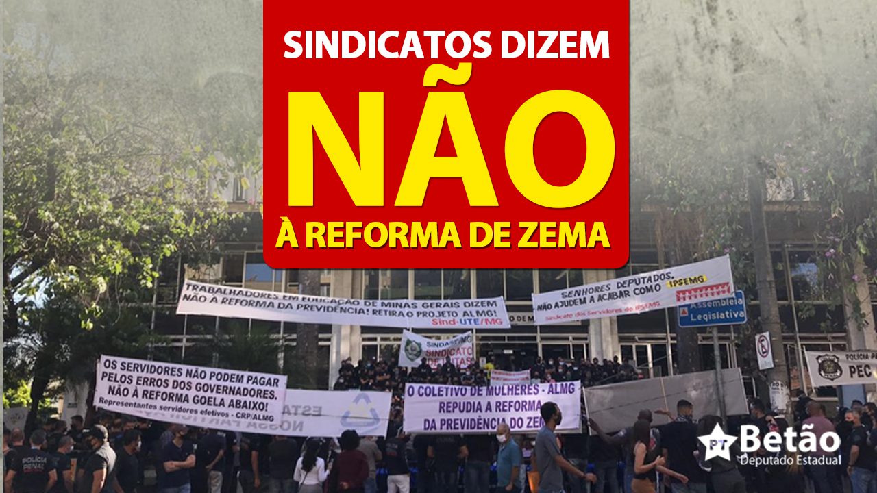 Read more about the article Sindicatos em defesa dos servidores públicos dizem NÃO à reforma da Previdência de Zema: “Inconstitucional e fora da hora”, definem