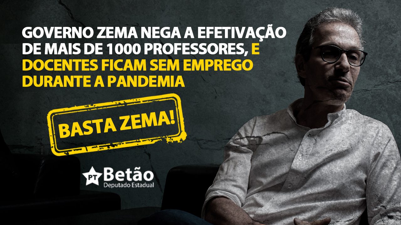 Read more about the article Governo Zema nega a efetivação de mais de 1000 professores, e docentes ficam sem emprego durante a pandemia