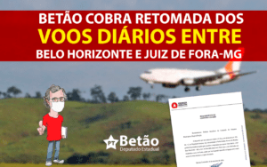 Read more about the article Betão cobra rota aérea direta entre a região Central e Zona da Mata mineira