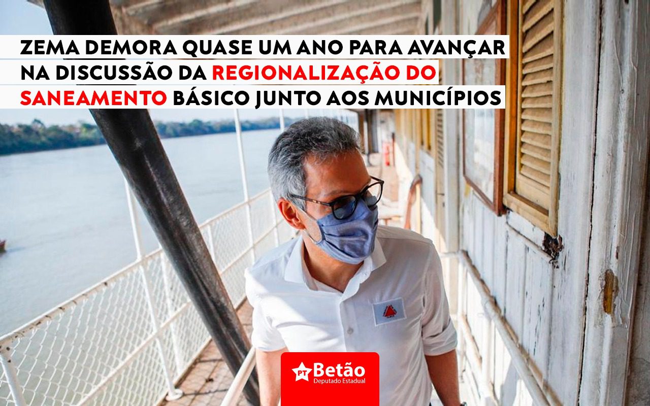 Read more about the article Governo Zema demora quase um ano na discussão da regionalização do saneamento básico em Minas sem conversar com os municípios