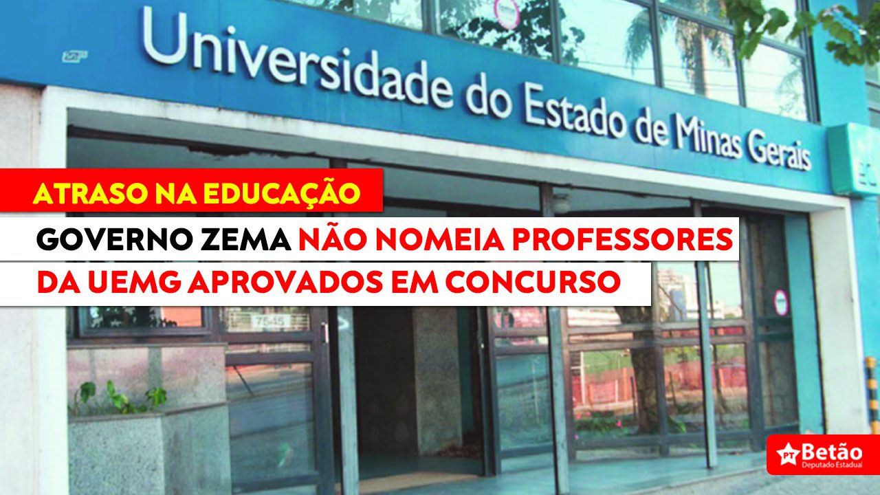 Read more about the article Governo Zema não nomeia professores da UEMG e docentes de diversas áreas aguardam efetivação do concurso público