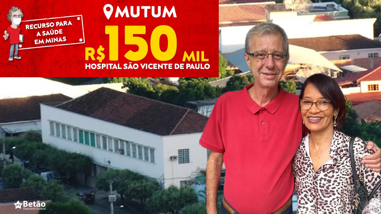 Read more about the article Emenda destinada por Betão ao Hospital São Vicente de Paulo em Mutum será usada para melhorar e modernizar a política de atenção hospitalar