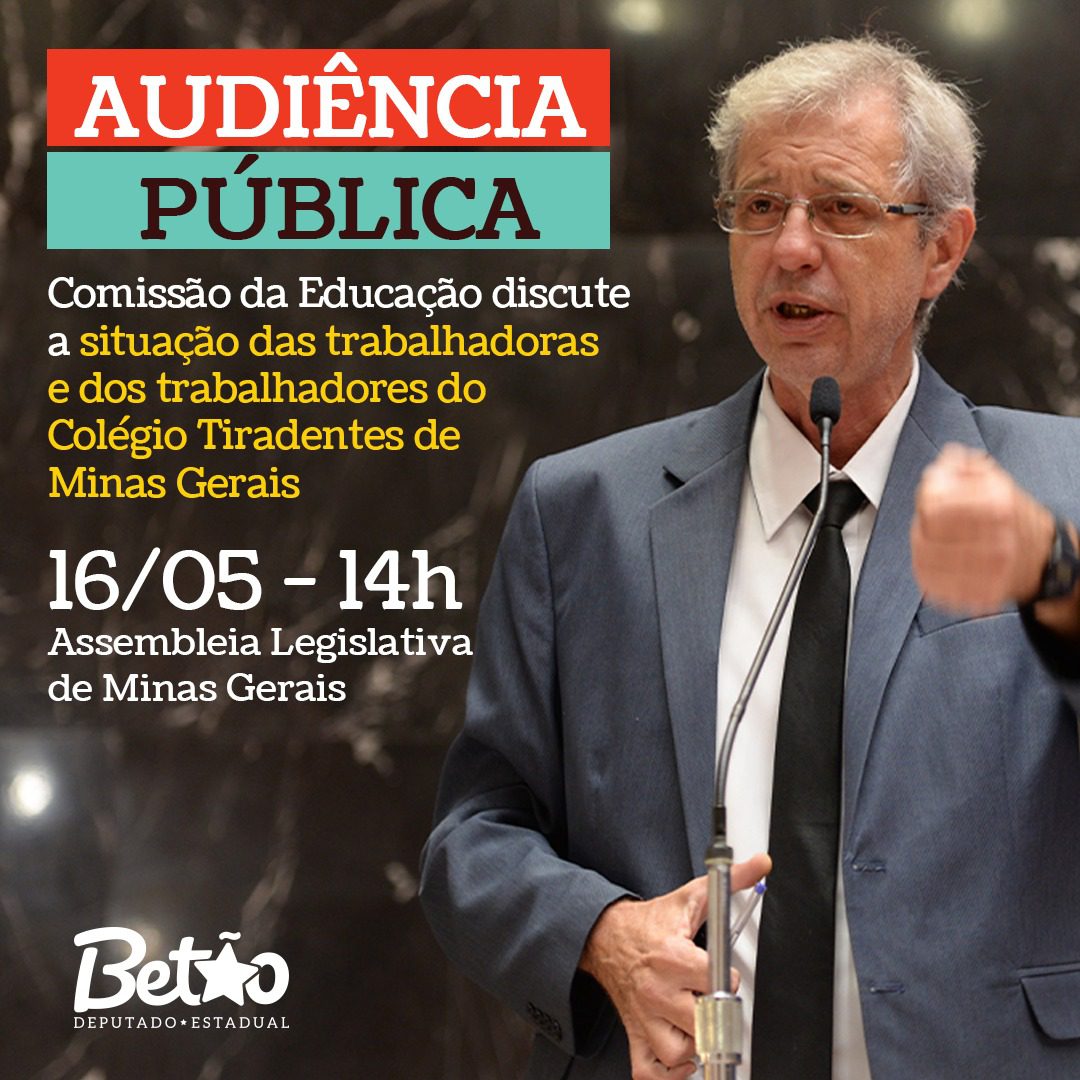 You are currently viewing Deputado Estadual Betão discute efeitos da Lei 100 e irregularidades em aposentadorias dos trabalhadores do Colégio Tiradentes